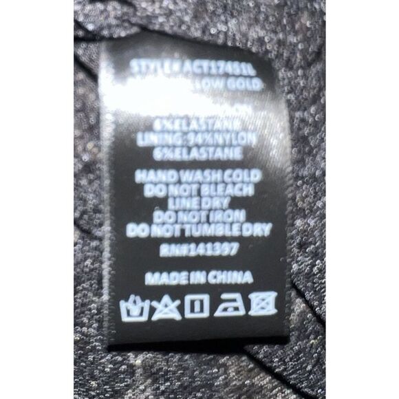 Astr The Label Black Floral Ruched Waist Top Size Medium - Picture 9 of 9